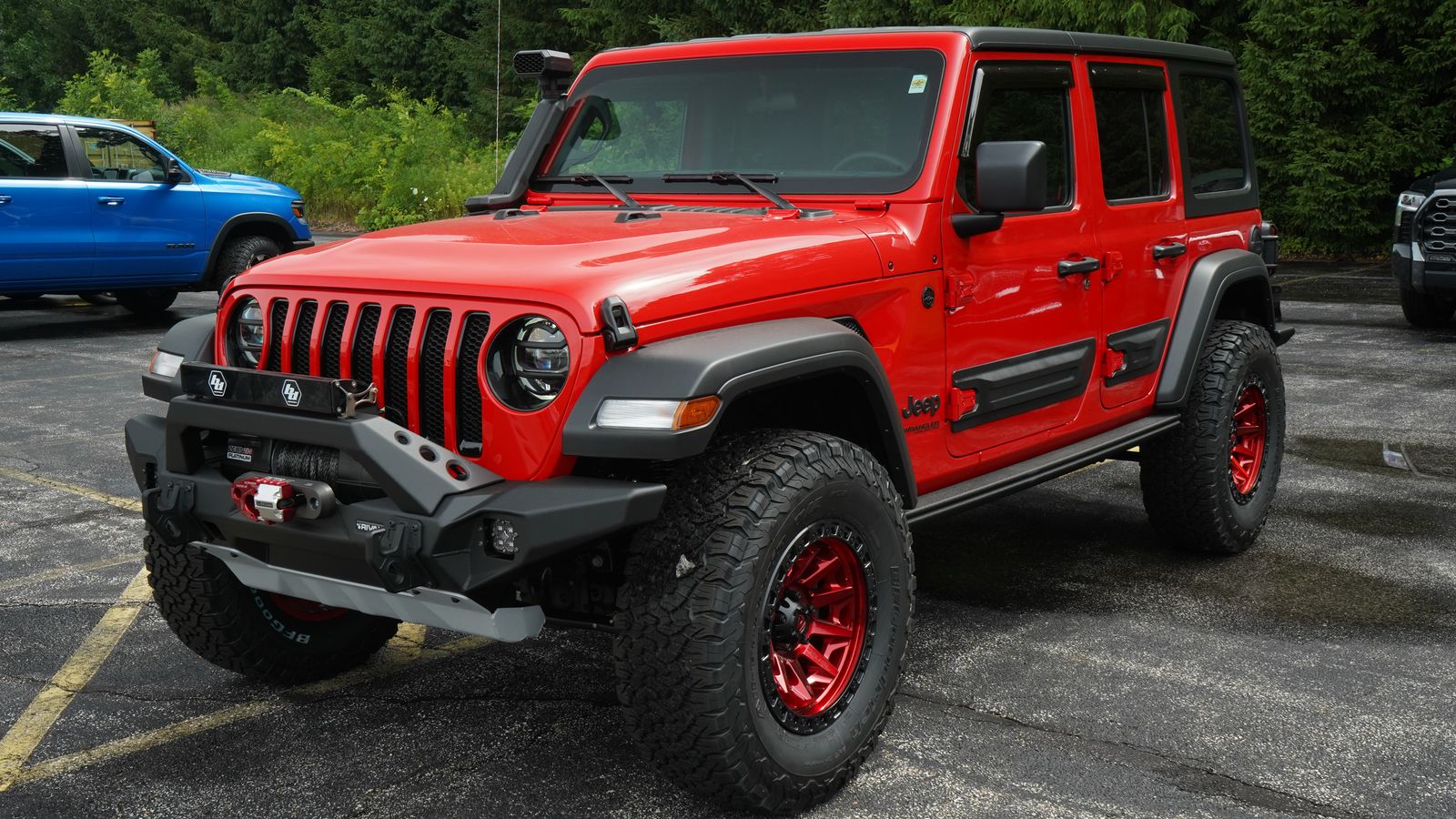 jeep wrangler 2022 red custom